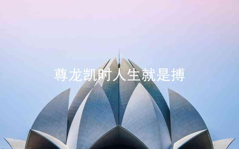 尊龙凯时人生就是搏